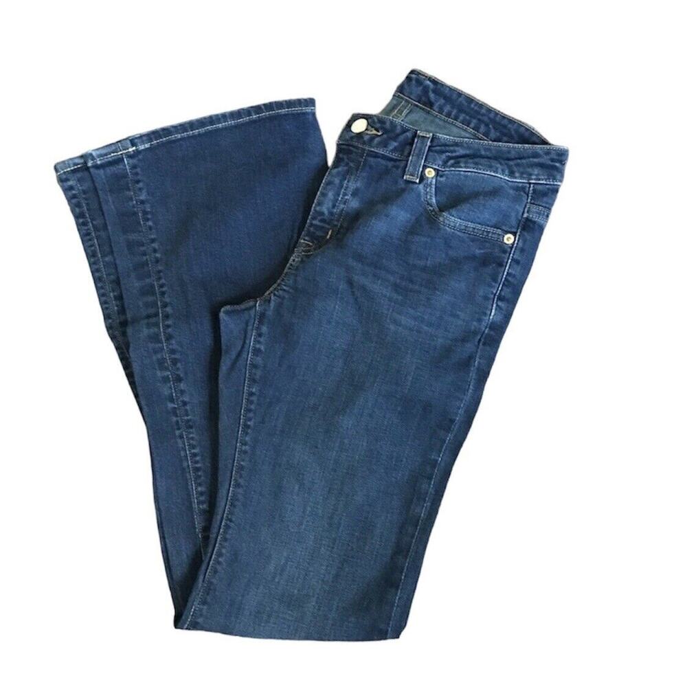 MICHAEL KORS Bootcut Jeans Size 4 Dark Blue Midrise Boot Cut Flare Classic